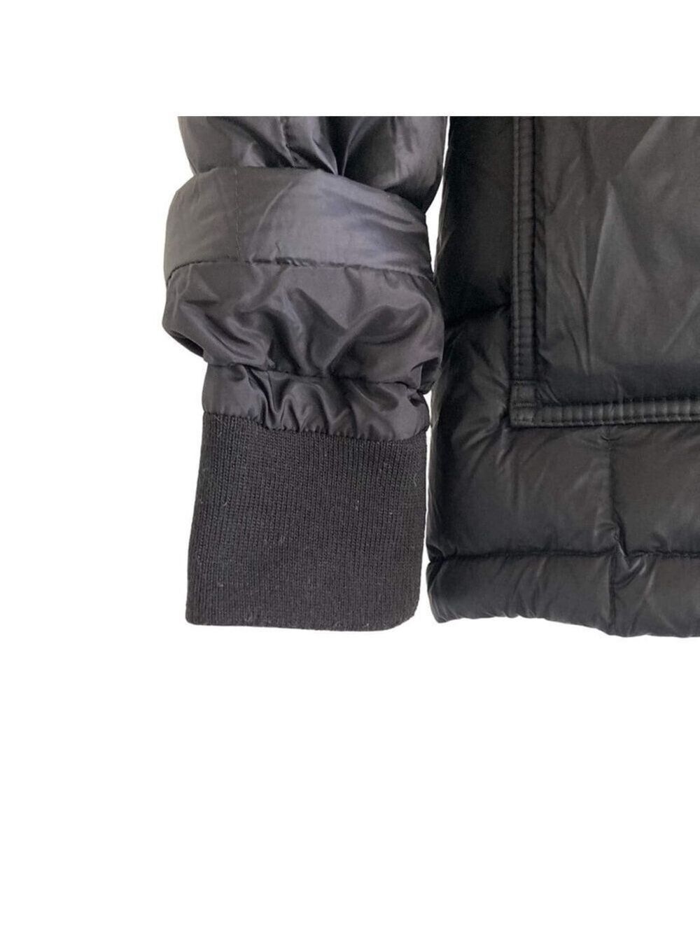 Abercrombie & Fitch Goose Down Sherpa Hoody Puffer Parka Coat Women’s Small - Picture 9 of 10